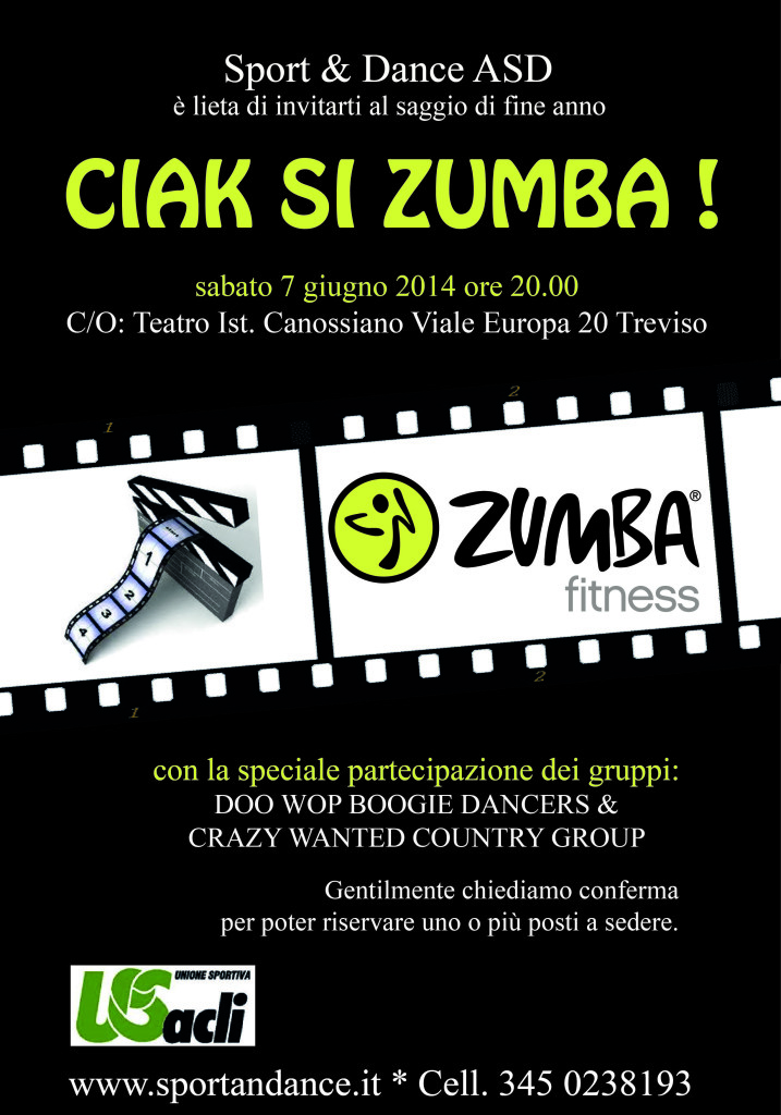 invito CIAK SI ZUMBA