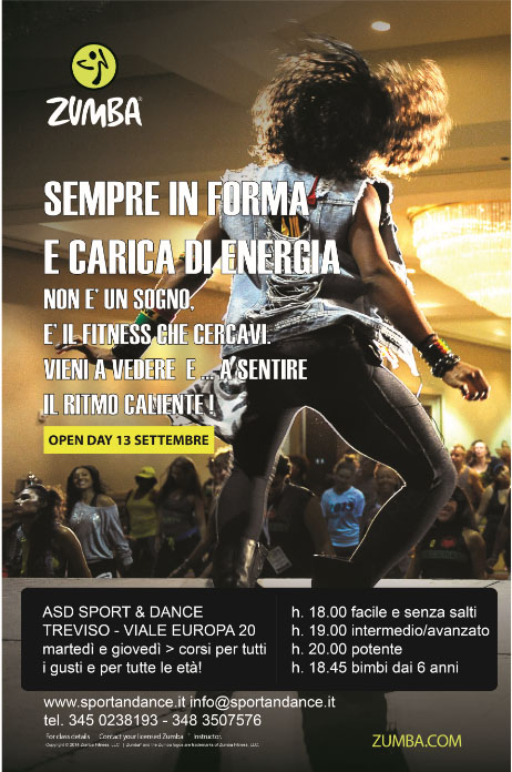 OPEN DAY ZUMBA 13 SETTEMBRE