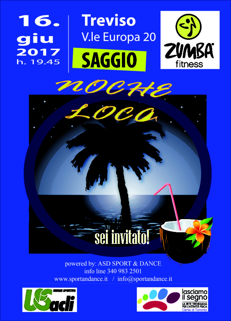 NOCHE LOCA SAGGIO ZUMBA FITNESS TREVISO