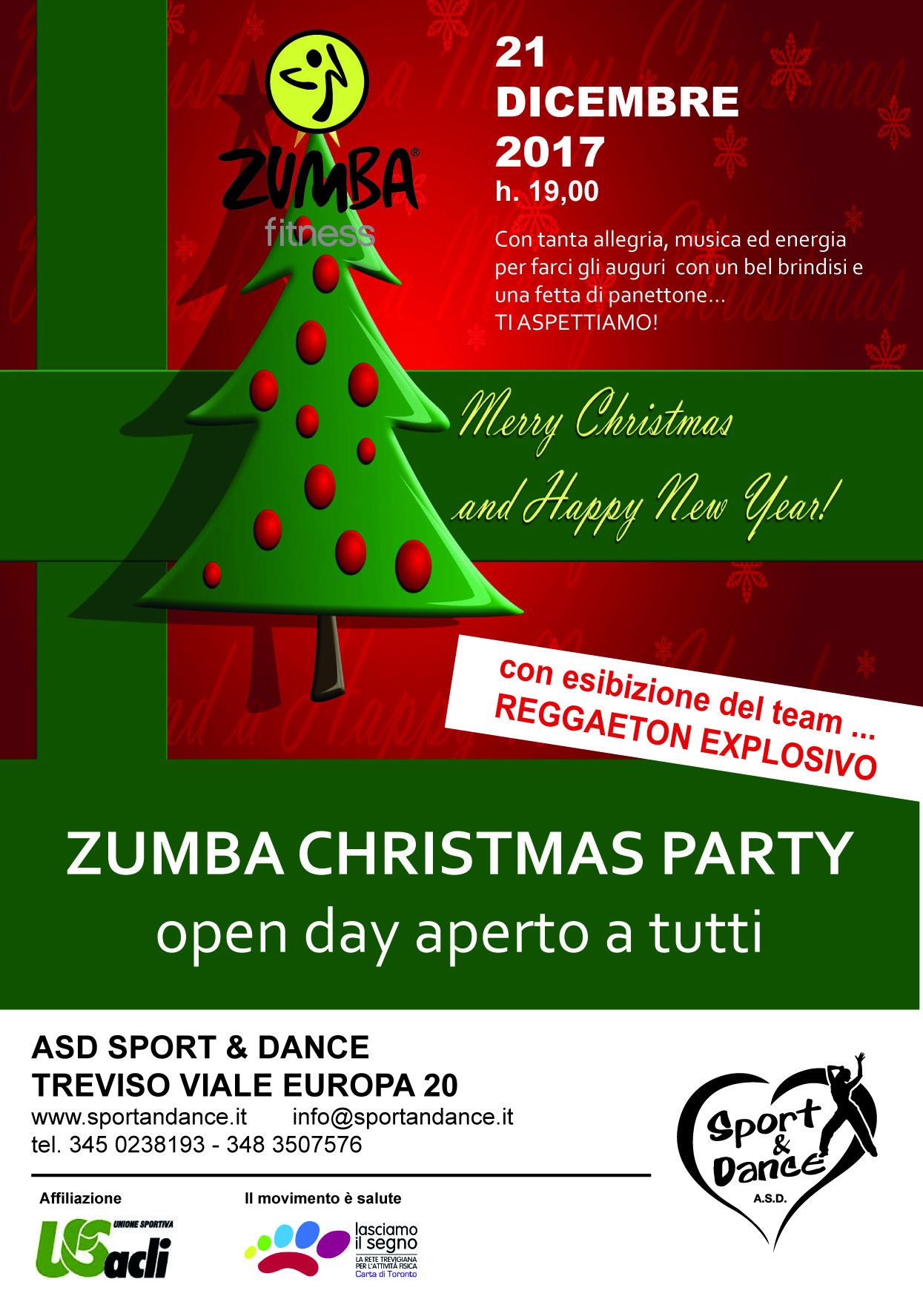 Auguri Di Natale Zumba.21 Dicembre 2017 Zumba Christmas Party Sport Dance Asd Treviso