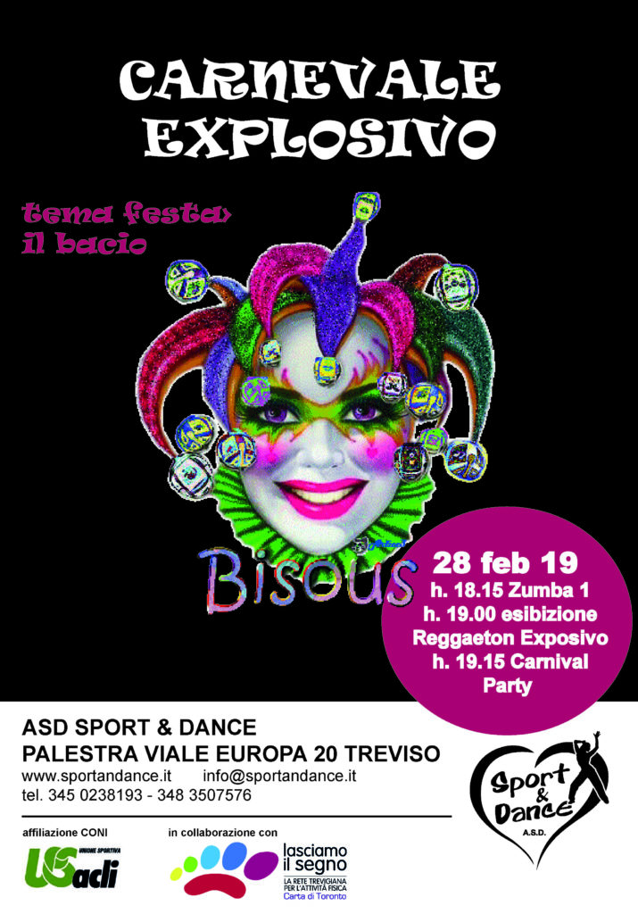 CARNEVALE EXPLOSIVO SPORT & DANCE ZUMBA E REGGAETON TREVISO